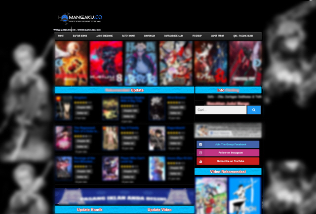 동남아시아 최대 불법 웹툰 사이트 망가쿠 갈무리. 카카오엔터 제공